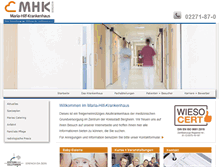 Tablet Screenshot of maria-hilf-krankenhaus.de